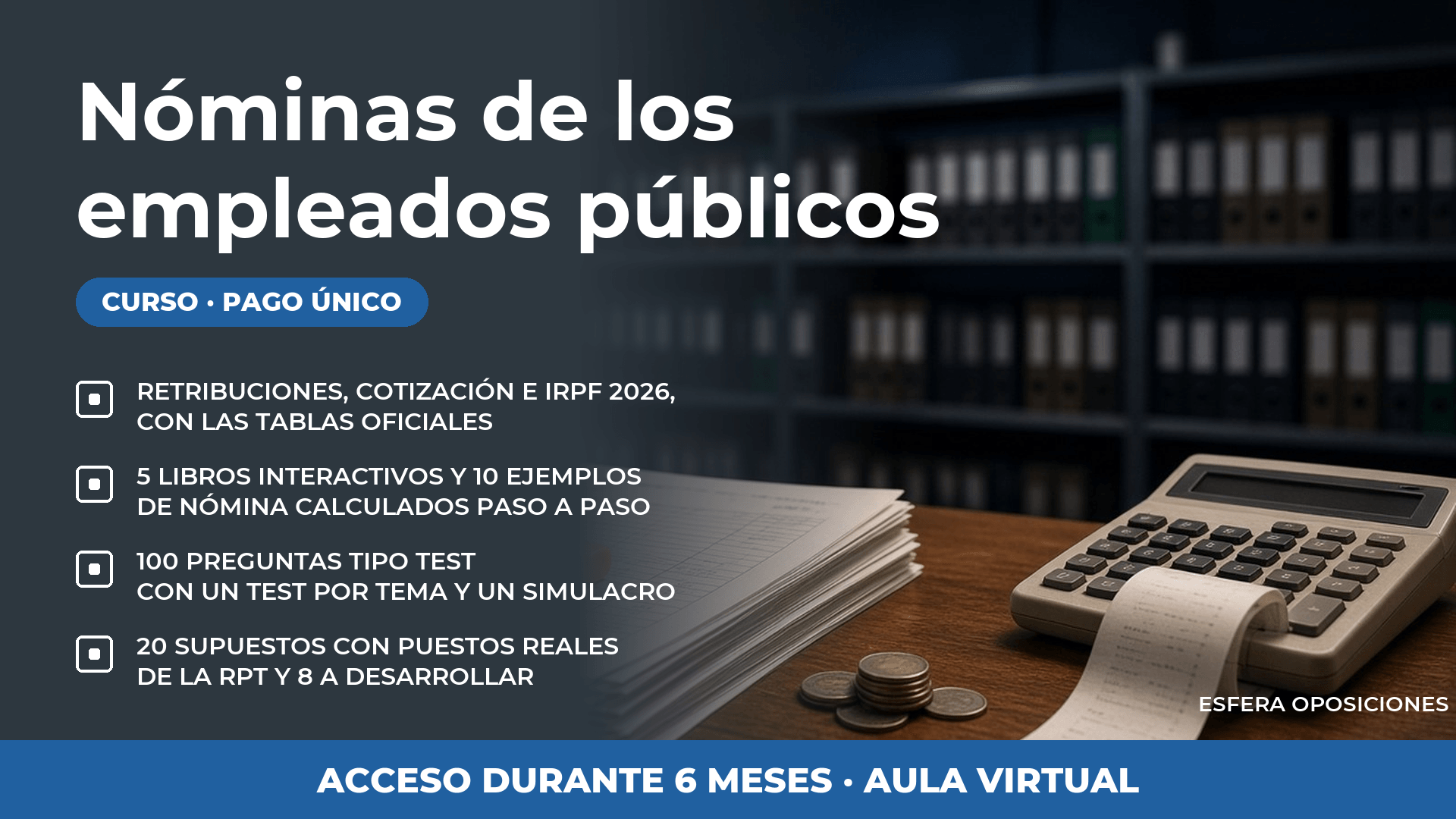 Curso Nóminas de los Empleados Públicos