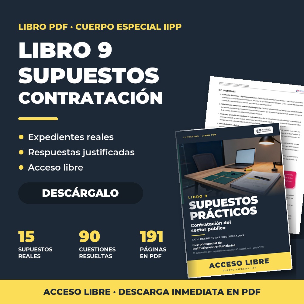 Portada de Libro 9 de Supuestos C. Especial Acceso Libre en PDF